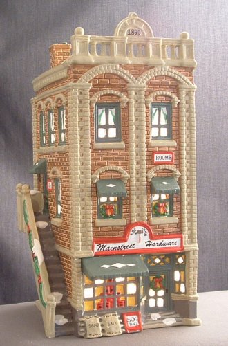 Amazon.com: Dept 56 Snow Village Main St Hardware Retired 51535